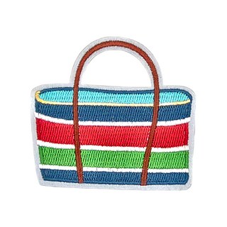 Hi 你好 刺繡貼紙 茄芷袋 台灣系列 自黏背膠, 1張