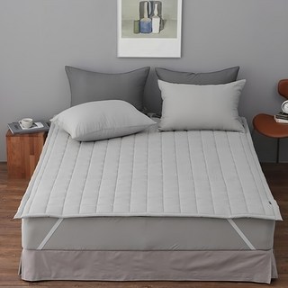 tacca tacca Snooze系列 60支棉水洗固定帶床墊, 淺灰色