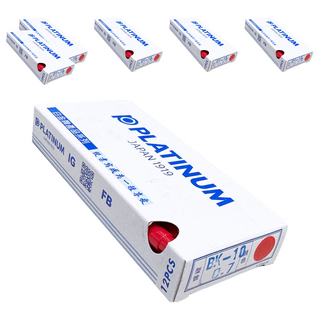 PLATINUM 白金牌 自動原子筆 BK-10 12支裝, 紅色, 6盒