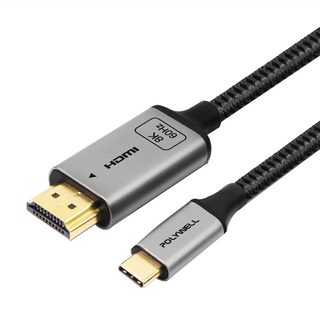 POLYWELL 寶利威爾 Type-C轉HDMI 8K 影音傳輸線 PW15-W45-M972, 2m, 1條