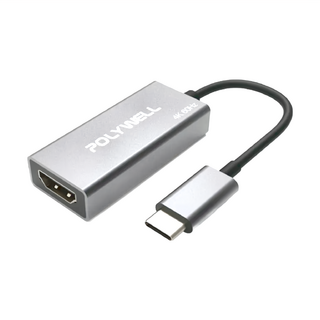 POLYWELL 寶利威爾 4K 60Hz Type-C轉HDMI 轉接線 PW15-T02-A011, 單一商品, 1條
