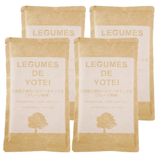 LEGUMES DE YOTEI 100%北海道小麥鬆餅粉 天然原味, 日本職人精心製作, 健康安心, DIY午茶首選, 180g, 4包
