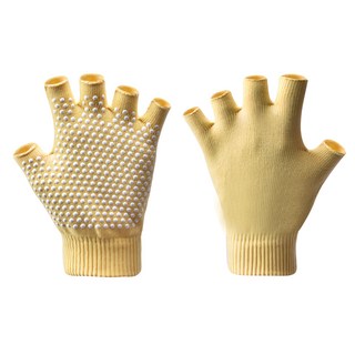 PORA BELLA 瑜珈露指健身防滑手套 HA001, 黃色, 均碼, 1雙