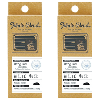 John's Blend 車用芳香劑 補充包 2個, 2盒, 白麝香