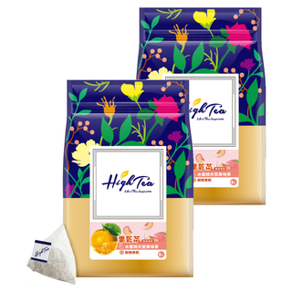 High Tea 伂橙 果乾茶 水蜜桃天堂果味茶 + 柳橙乾, 8包, 6g, 2袋