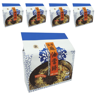 承昌食品 麻油當歸細麵 純素, 無人工添加物 無添加防腐劑、味精 蒸煮乾燥不經油炸,快煮3分鐘, 800g, 5袋