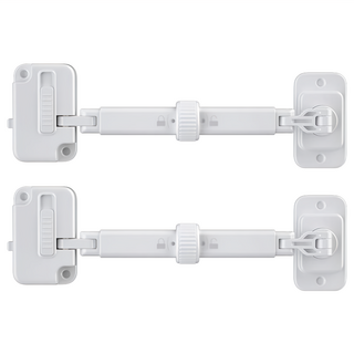 工具宅 兒童寵物防夾滾筒洗衣機安全門擋/防盜門窗限位器, 白色, 2個