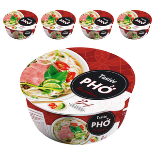 Tastee 越南河粉碗麵 牛肉味, 5入