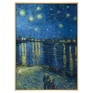 菠蘿選畫所 梵谷 隆河上的星夜II AVAR3423D, 木色