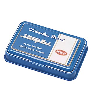 LIBERTY 利百代 Stamp Pad 打印台，無需墨水，隨時可用, 藍色, 1個