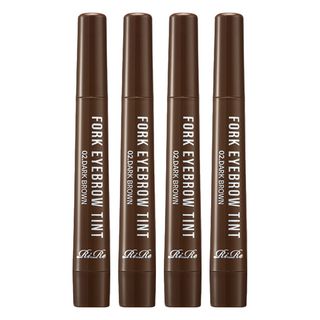 RiRe 防水四叉染眉筆 防汗 耐油, 02 深棕色, 4支