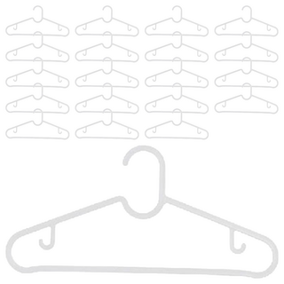 小麥購物 簡約風衣架 C455 40g, 白色, 20支