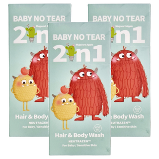 Hallmark 怪獸2合1 洗髮沐浴溫和呵護泡泡露 艾草蘋果, 600ml, 3瓶