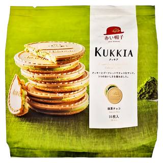 AKAI BOHSHI 紅帽子 法蘭酥 抹茶 10片, 78g, 1包