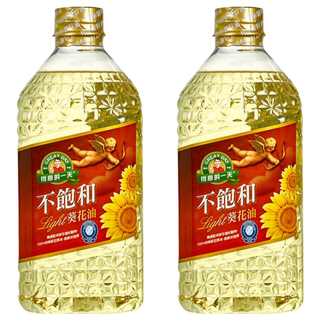 得意的一天 不飽和葵花油 Light 100%精製葵花油 健康好選擇, 1.58L, 2瓶