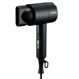 Kinyo 雙電壓摺疊負離子吹風機 800W, KH-193, 黑色