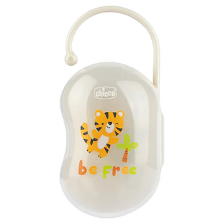 Chicco Easy Box 可掛式奶嘴收納盒, 老虎灰, 1個