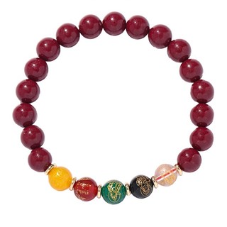 五行瑪瑙轉運珠 五路財神手珠, 12mm