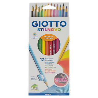 GIOTTO STILNOVO 學用六角彩色鉛筆組, 12色, 1盒
