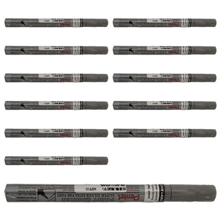 Pentel 飛龍文具 油漆筆 MFP10-Z 極細 銀色, 1色, 12支