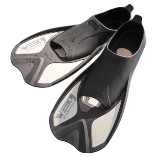 WEEK9 Week 短蛙鞋, 黑/灰