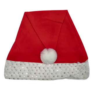 絨毛帽, 紅色 + 白色, 1個