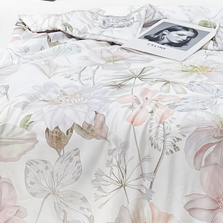 夢之語 100支天絲涼被, 花色綿延 白色