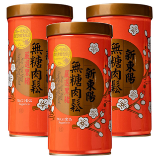 新東陽 黑豬無糖肉鬆 低GI輕食無負擔, 255g, 3罐