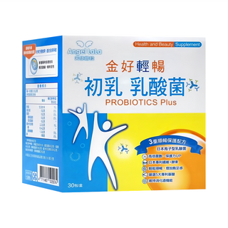 Angel LaLa 天使娜拉 日本初乳乳酸菌, 含孢子型Laris乳酸菌+初乳蛋白, 專利半乳寡醣x日本專利膳食纖維, A級牧場24小時黃金初乳, 30包, 105g, 1盒