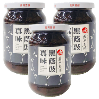 義興嘉釀 真味黑蔭豉 非基因改造黑豆, 360g, 3罐