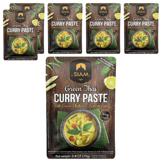 deSIAM 暹羅泰式綠咖哩膏, 70g, 6包