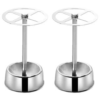 沐慕家居 牙刷架 不鏽鋼材質, 質感銀, 2個