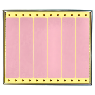 華麗牌 電腦列印標籤 單排 WL-5009R 紅色, 900張, 1盒