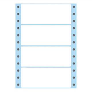 華麗牌 WL-5003B 電腦列印標籤 單排 藍色, 600張, 1盒