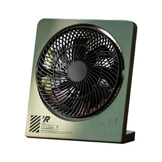 REMEMBER OUTDOOR 征服者充電扇 ABS材質, RF-01, 綠色