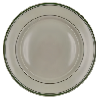 Tuxton 進口磁圓盤 綠邊 TGB-008, 白色, 1個