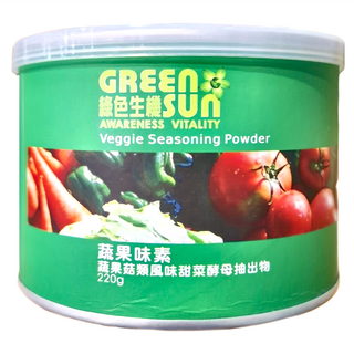 GREEN SUN 綠太陽 健康蔬果風味味素 調味聖品, 220g, 1罐