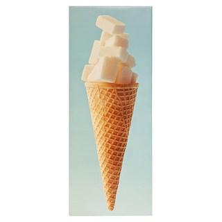 24mama 掛畫 單聯式 食物 甜點 夏天 冰淇淋 創意 無框畫, 30 x 80cm, 方糖甜筒