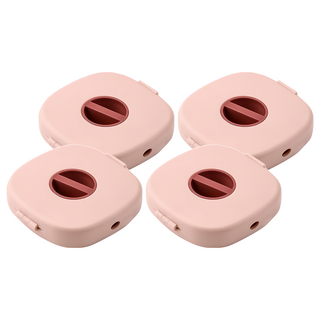 小麥購物 充電線收納盒 G639 25g, 粉色, 4個