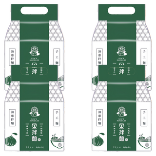 金拌麵 經典油蔥手工日曬風乾麵, 4包
