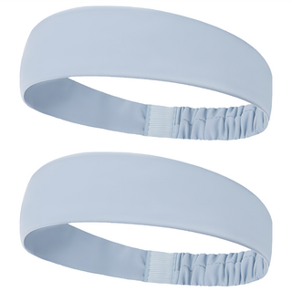 MICHAEL FITNESS 麥克健身 運動吸汗頭巾 87% 錦綸棉 13% 氨綸 快速吸汗 清爽透氣 夢幻藍, 48 x 5cm, 2件