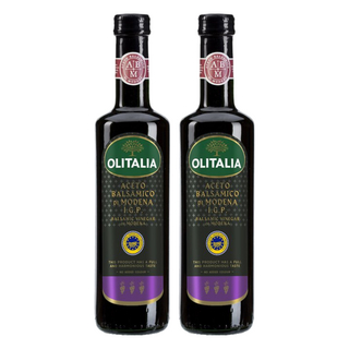 OLITALIA 奧利塔 摩典那巴薩米克醋，義大利原裝原罐進口，經橡木桶熟成, 250ml, 2瓶