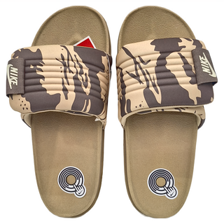 NIKE 耐吉 男款 OFFCOURT ADJUST SLIDE PR 拖鞋 US9, 迷彩棕, 27cm