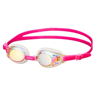 Phoenix 孩童鏡面泳鏡 PN-505JM 鏡片32 x 26mm 清晰視野 安全材質, 1個, 粉色
