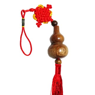 養慧軒 招福好運到 吊飾 瓶身直徑40*高60mm, 綠檀木葫蘆, 1個