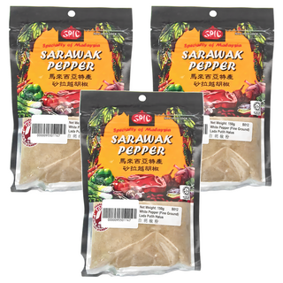 SPIC 白胡椒粉，150g，馬來西亞特產 砂拉越胡椒, 3包