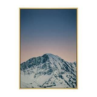 皚皚雪山畫芯 426x600mm, 40 x 30cm, 木色