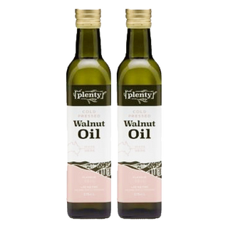 plenty 沛蘭緹 冷壓初榨核桃油 澳洲冷壓初榨油品製造商 富含omega3、6、9, 375ml, 2瓶