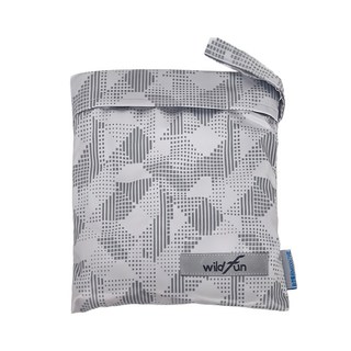 wildfun野放 露營桌巾 幾何灰 輕質膠, 120cm, 70 x 120cm
