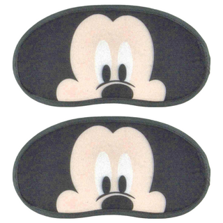 MICKEY MOUSE 米奇 可愛眼罩 Set 2入組 迪士尼授權, 米奇米妮大臉, 21 x 9cm